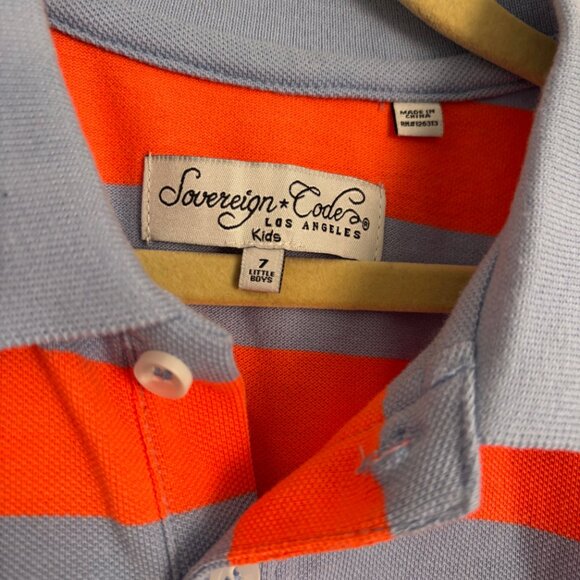 Sovereign Code Striped Polo - Size Boys 7 - Picture 4 of 5